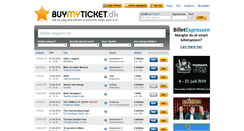 Desktop Screenshot of buymyticket.dk
